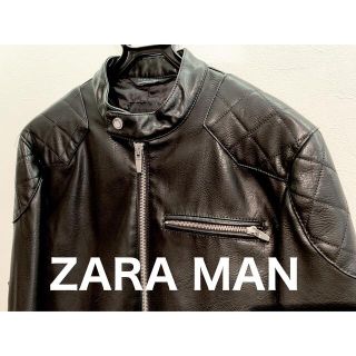 ザラ(ZARA)のZARA MANライターズジャケット44【美品】(ライダースジャケット)