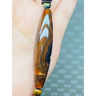 赤龍紋紋三龍眼天珠 開光天珠 老天珠 蒙天珠 家族に幸福、昇進の機会 起縁天珠