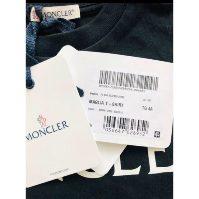 MONCLER - 新品 モンクレール moncler キッズ 半袖 Tシャツ 110 100 黒