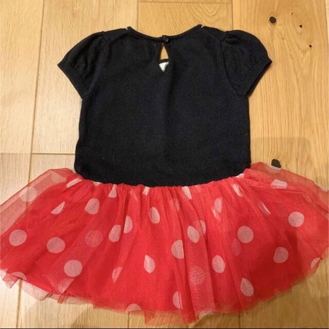 babyGAP(ベビーギャップ)のベビーギャップ　ミニーちゃん　　美品 キッズ/ベビー/マタニティのベビー服(~85cm)(ワンピース)の商品写真