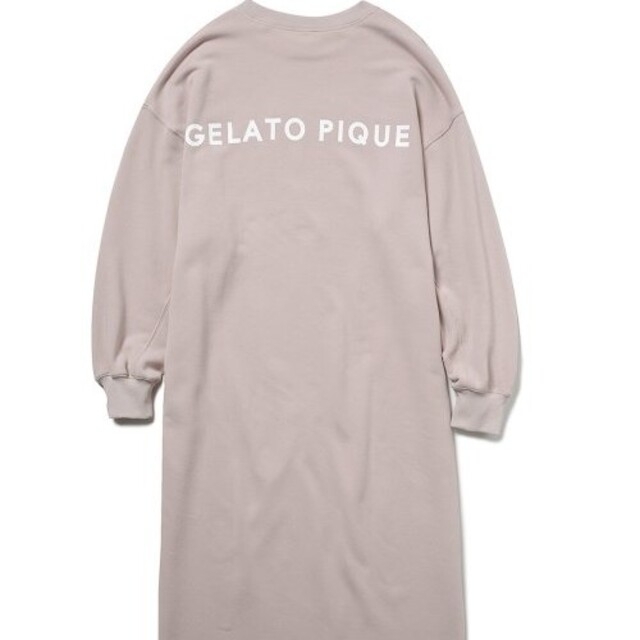 gelato pique(ジェラートピケ)のりゅう様専用　ロゴスウェットドレス　ピンク レディースのトップス(トレーナー/スウェット)の商品写真