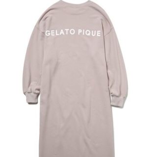 ジェラートピケ(gelato pique)のりゅう様専用　ロゴスウェットドレス　ピンク(トレーナー/スウェット)