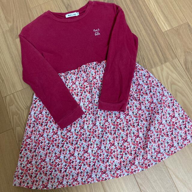 BEBE Noeil(ベベノイユ)のワンピース　120 キッズ/ベビー/マタニティのキッズ服女の子用(90cm~)(ワンピース)の商品写真