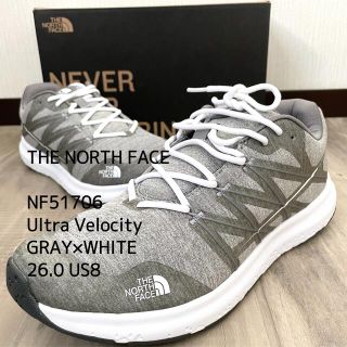 ザノースフェイス(THE NORTH FACE)の★新品★ ザノースフェイス ウルトラベロシティ ダークシャドーグレー 26.0(スニーカー)