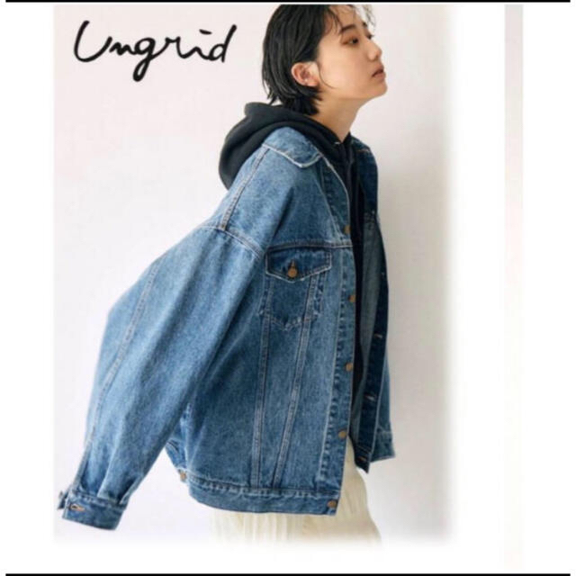 Ungrid(アングリッド)のma♡様専用　ungrid ビックシルエットデニムジャケット レディースのジャケット/アウター(Gジャン/デニムジャケット)の商品写真