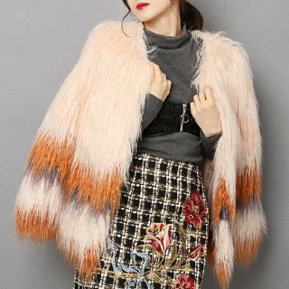 リリーブラウン チェルシー コラボ ロングファーコート 2017AW 新品未使用