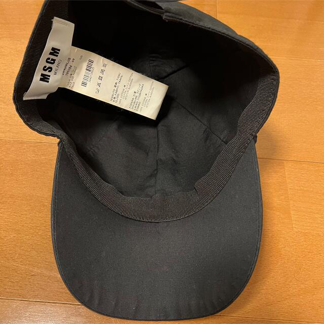 MSGM(エムエスジイエム)の【MSGM】黒ロゴキャップ レディースの帽子(キャップ)の商品写真