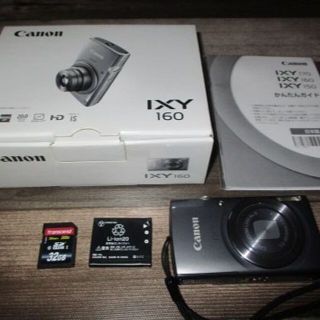 Canon IXY 160 シルバー　※充電器なし(コンパクトデジタルカメラ)