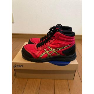 アシックス(asics)のアシックス安全靴(RED&BLACK)(スニーカー)