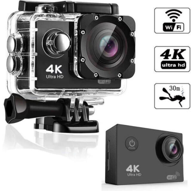 GoPro - 4Kアクションカメラ 高画質 防水カメラ WiFi搭載 GoPro類似品の通販 by ゆきんこ's shop｜ゴープロならラクマ