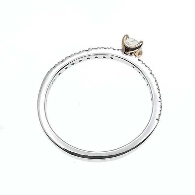 K18 アマラント ダイヤモンド リング 0.180ct D0.12ct レディースのアクセサリー(リング(指輪))の商品写真