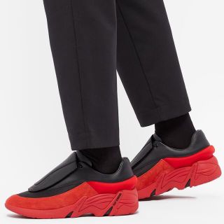 ラフシモンズ(RAF SIMONS)の新品箱付rafsimonsRunnerAntei black red26.5cm(スニーカー)