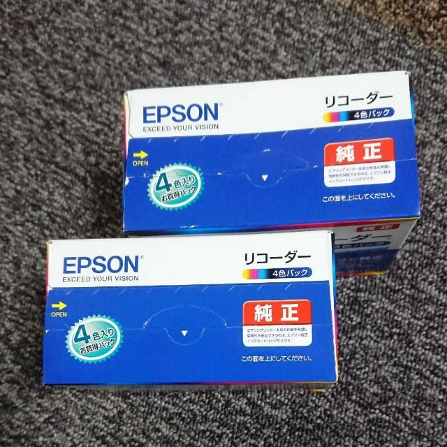 EPSON リコーダー 4色パック 2箱