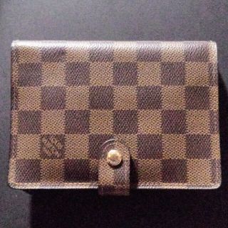 ルイヴィトン(LOUIS VUITTON)のヴィトン 手帳カバー ダミエ ６穴 メモ 名刺入れ(手帳)