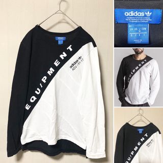 アディダス(adidas)の希少❗️adidas EQT Equipment Burnside ロンT 黒白(Tシャツ/カットソー(七分/長袖))