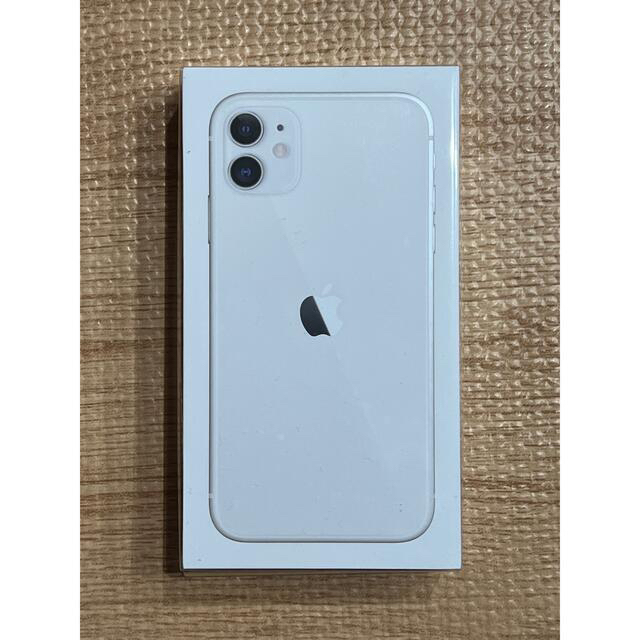 Apple(アップル)の【新品未使用】iPhone11 128GB ホワイト SIMフリー  スマホ/家電/カメラのスマートフォン/携帯電話(スマートフォン本体)の商品写真