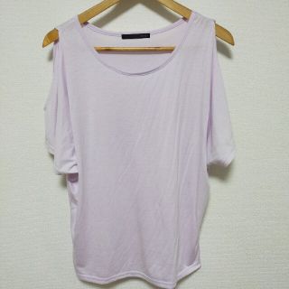 ヘザー(heather)のHeather ヘザー オフショルダー プルオーバー Tシャツ パープル 紫(Tシャツ(半袖/袖なし))