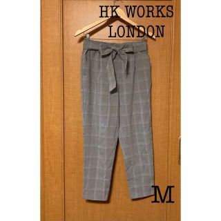 シマムラ(しまむら)のHK WORKS LONDON グレンチェック　パンツ　M(クロップドパンツ)