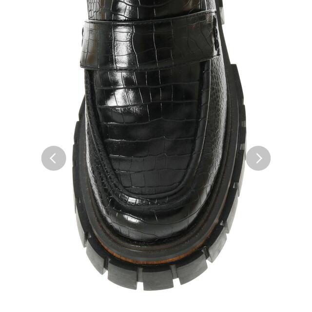 EVRIS(エヴリス)のEVRIS - プラットフォームローファー ブラック-M レディースの靴/シューズ(ローファー/革靴)の商品写真