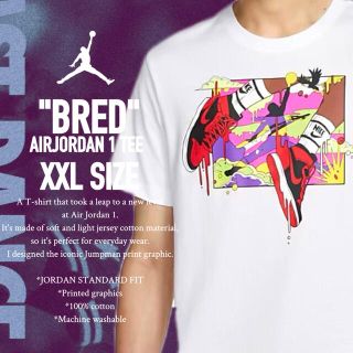 ナイキ(NIKE)の【XXL size】NIKE AIRJORDAN1 BRED TEE(Tシャツ/カットソー(半袖/袖なし))