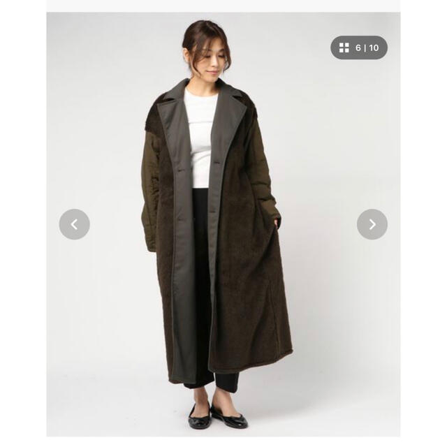 REVERSIBLE MILITARY LONG COAT CLANE クラネ