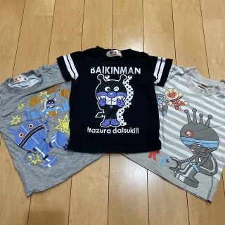 アンパンマン(アンパンマン)のバイキンマン Tシャツ 3枚セット サイズ 90~95(Tシャツ/カットソー)