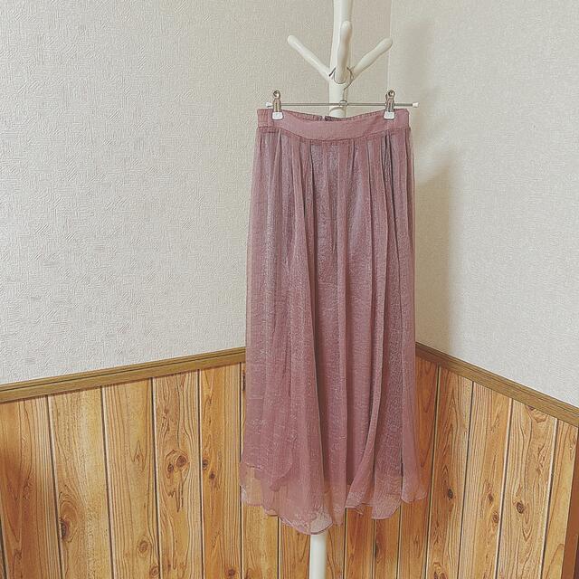 flower(フラワー)のグロスリリースカート 新品未使用タグ付き レディースのスカート(ロングスカート)の商品写真