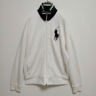 ポロラルフローレン(POLO RALPH LAUREN)のポロ ラルフローレン　トラックジャケット　ビッグポニー　ホワイト　メンズ　L(ジャージ)