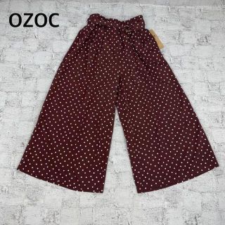 オゾック(OZOC)のOZOC オゾック ウエストベルト付きワイドパンツ 新品タグ付き(カジュアルパンツ)