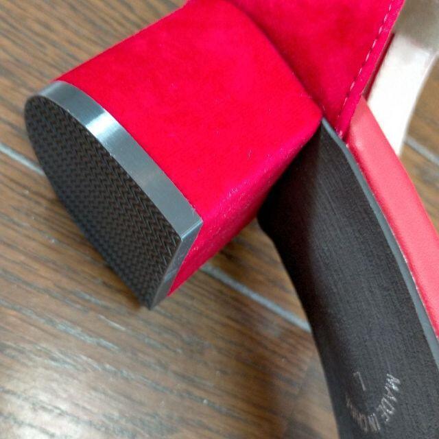 MUSE WINK 　ヒールサンダル　レッド　新品 レディースの靴/シューズ(サンダル)の商品写真