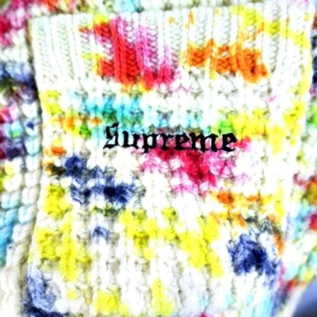 Supreme   SUPREME aw Waffle Knit Cardigan Tiedyeの通販 by UNION3