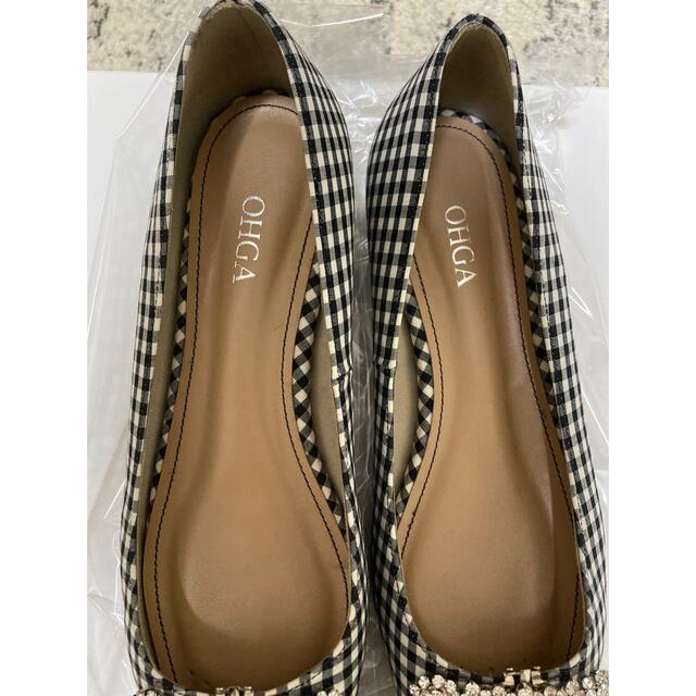 OHGA★ bijou check pump ブラックチェック