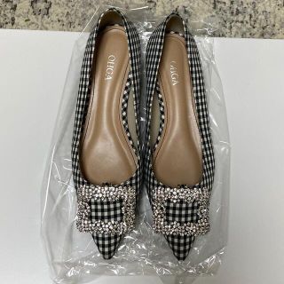 OHGA★ bijou check pump ブラックチェック