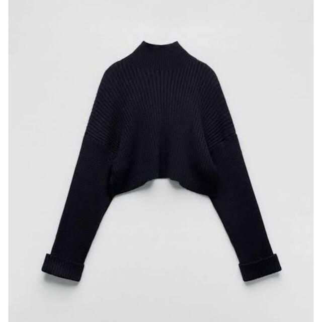 【完売/新品】ZARA リブ編みハイネックセーター　S