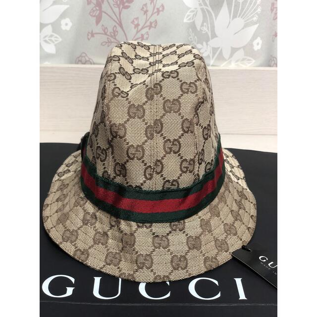タグ付き Gucci グッチバケットハット シュプリーム シェリーライン- タグ付き Gucci グッチバケットハット シュプリーム シェリーライン-