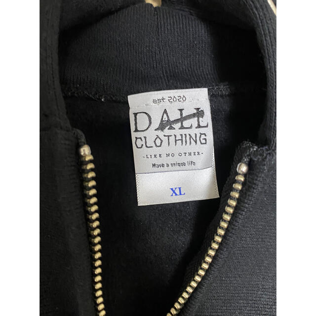 dall パーカー　ブラックCapital zip hoodie XL