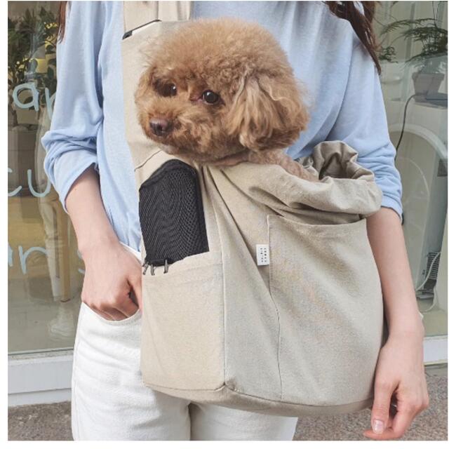 DOUBLE COMMA MANDOO BAG 犬　スリング韓国　ペット　dog