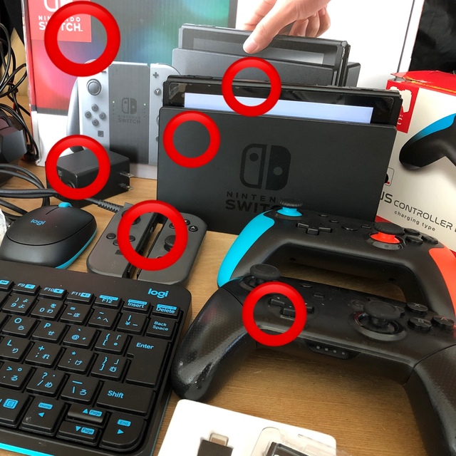 Nintendo Switch(ニンテンドースイッチ)のSwitch 本体 ジャンク品 エンタメ/ホビーのゲームソフト/ゲーム機本体(家庭用ゲーム機本体)の商品写真