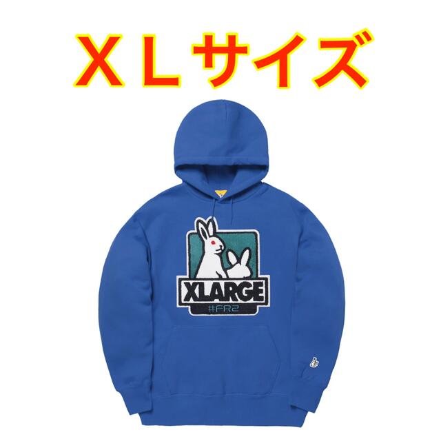 ブルーサイズXLARGE with #FR2 Fxxk Icon Hoodie XL