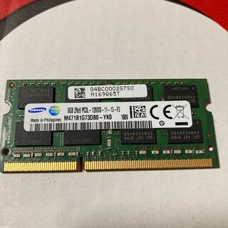 サムスン(SAMSUNG)のSAMSUNGノートPCメモリ　8GB 1枚　2Rx8 PC3L-12800S(ノートPC)
