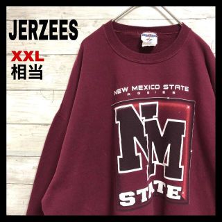 594 希少 JERZEES スウェット USA製 地名ロゴ ニューメキシコ(スウェット)