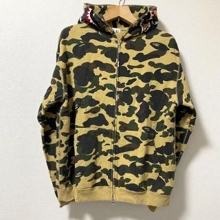 A BATHING APE - A Bathing Ape シャークパーカー イエローカモ 初期 ...