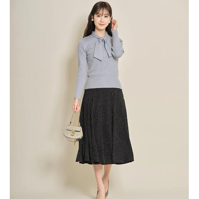 tocco(トッコ)のボウタイリブニットプルオーバー jerany✩.*˚tocco closet レディースのトップス(ニット/セーター)の商品写真