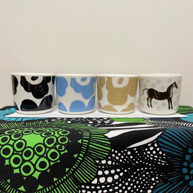 marimekko(マリメッコ)のmarimekko マリメッコ　完売＋新色UNIKKOラテマグ3色＋馬柄ラテマグ インテリア/住まい/日用品のキッチン/食器(グラス/カップ)の商品写真