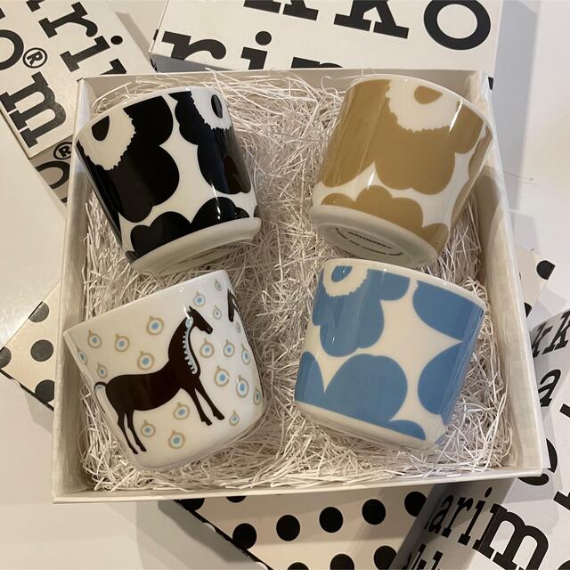 marimekko(マリメッコ)のmarimekko マリメッコ　完売＋新色UNIKKOラテマグ3色＋馬柄ラテマグ インテリア/住まい/日用品のキッチン/食器(グラス/カップ)の商品写真