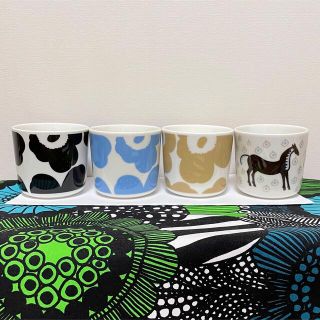 マリメッコ(marimekko)のmarimekko マリメッコ　完売＋新色UNIKKOラテマグ3色＋馬柄ラテマグ(グラス/カップ)