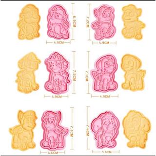 パウパトロール キャラクター　クッキー型　6個セットお菓子作り　型抜き(調理道具/製菓道具)
