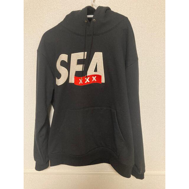 SEA(シー)のwind and sea god selection パーカー黒 メンズのトップス(パーカー)の商品写真