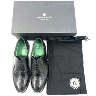 クロケットアンドジョーンズ(Crockett&Jones)の【新品未使用】Grenson Harrow 7.0　グレンソン　黒　フルブローグ(ドレス/ビジネス)