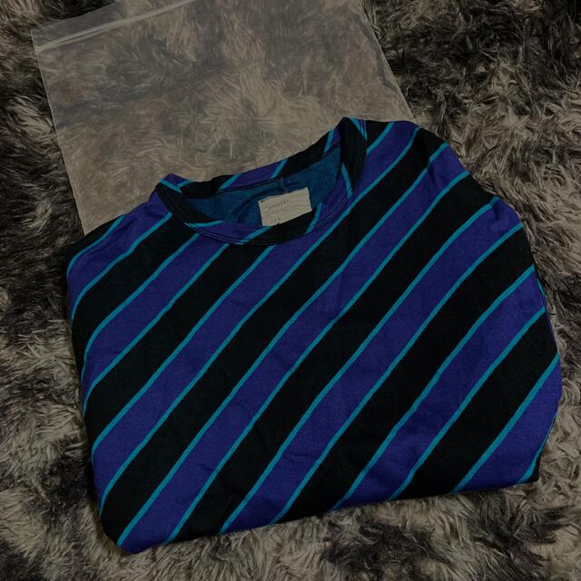 SHAREEF(シャリーフ)のSHAREEF BIAS STRIPE BIG-T メンズのトップス(Tシャツ/カットソー(半袖/袖なし))の商品写真